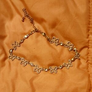 Gold Butterfly Charm Bracelet